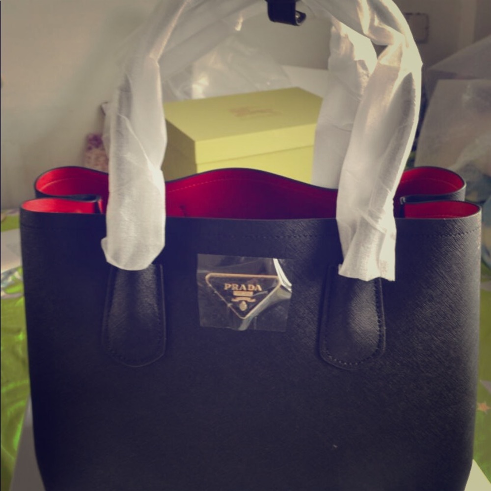 Large Prada Cuir Double Bag